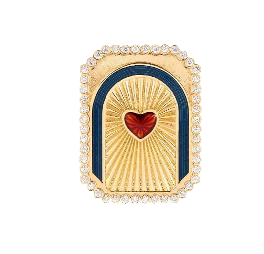 Tarot Ring - red heart