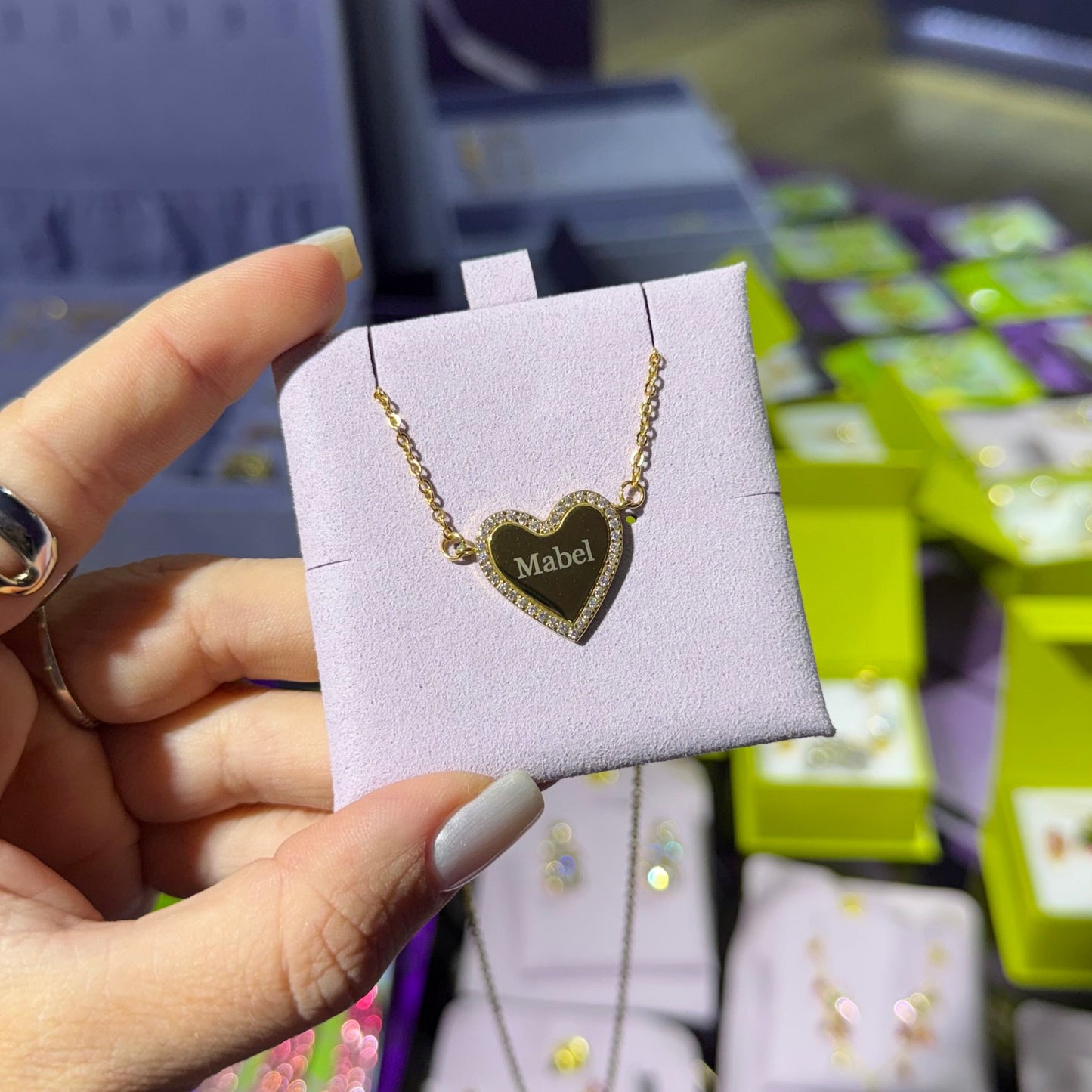 Collar de corazón para personalizar