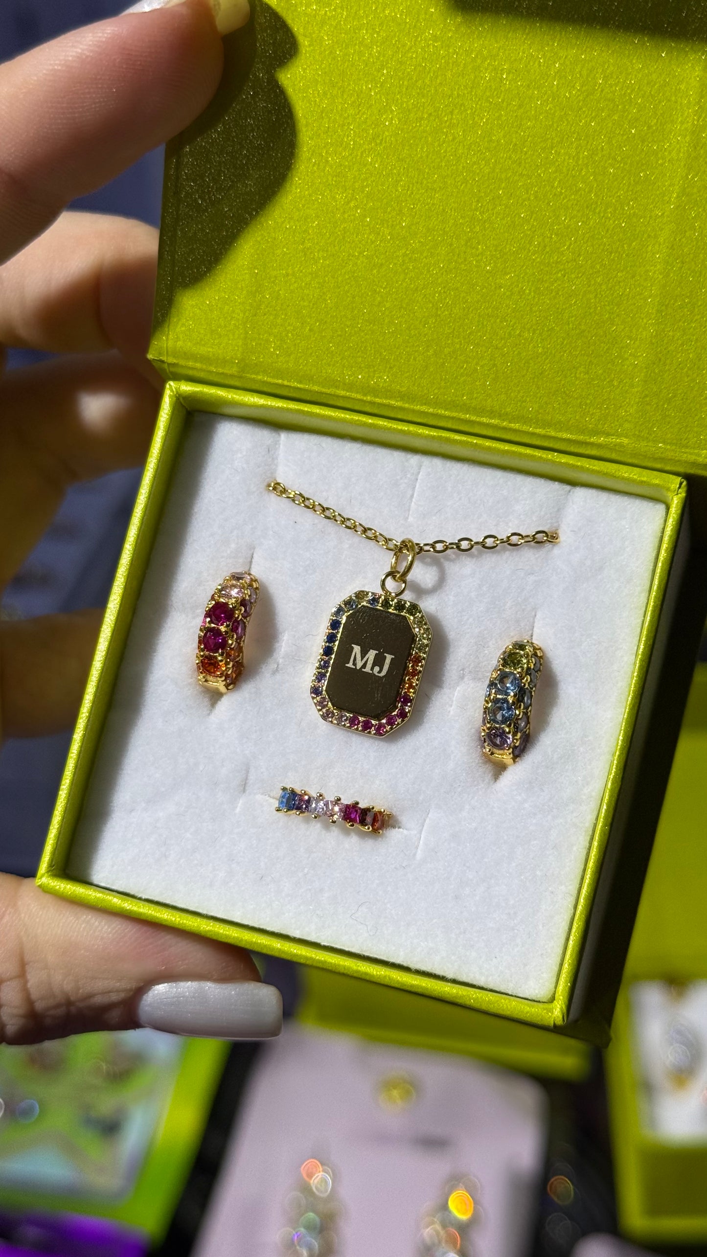 The Rainbow Cuff - Asimétricos - Plata de ley 925