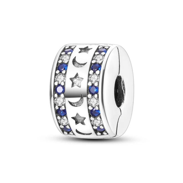 Charm de plata 925 - separador de luna y estrella