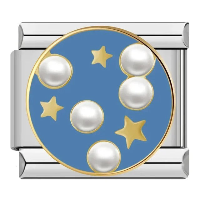 Italian bracelet plano - perlas