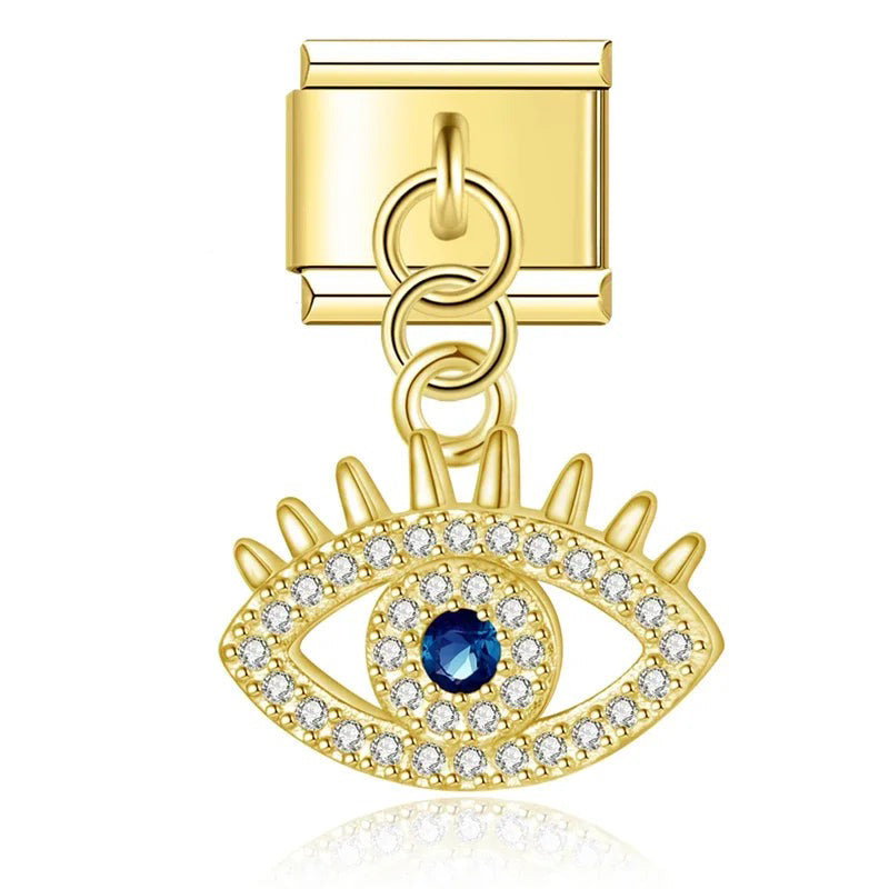 Italian bracelet colgante - ojo turco
