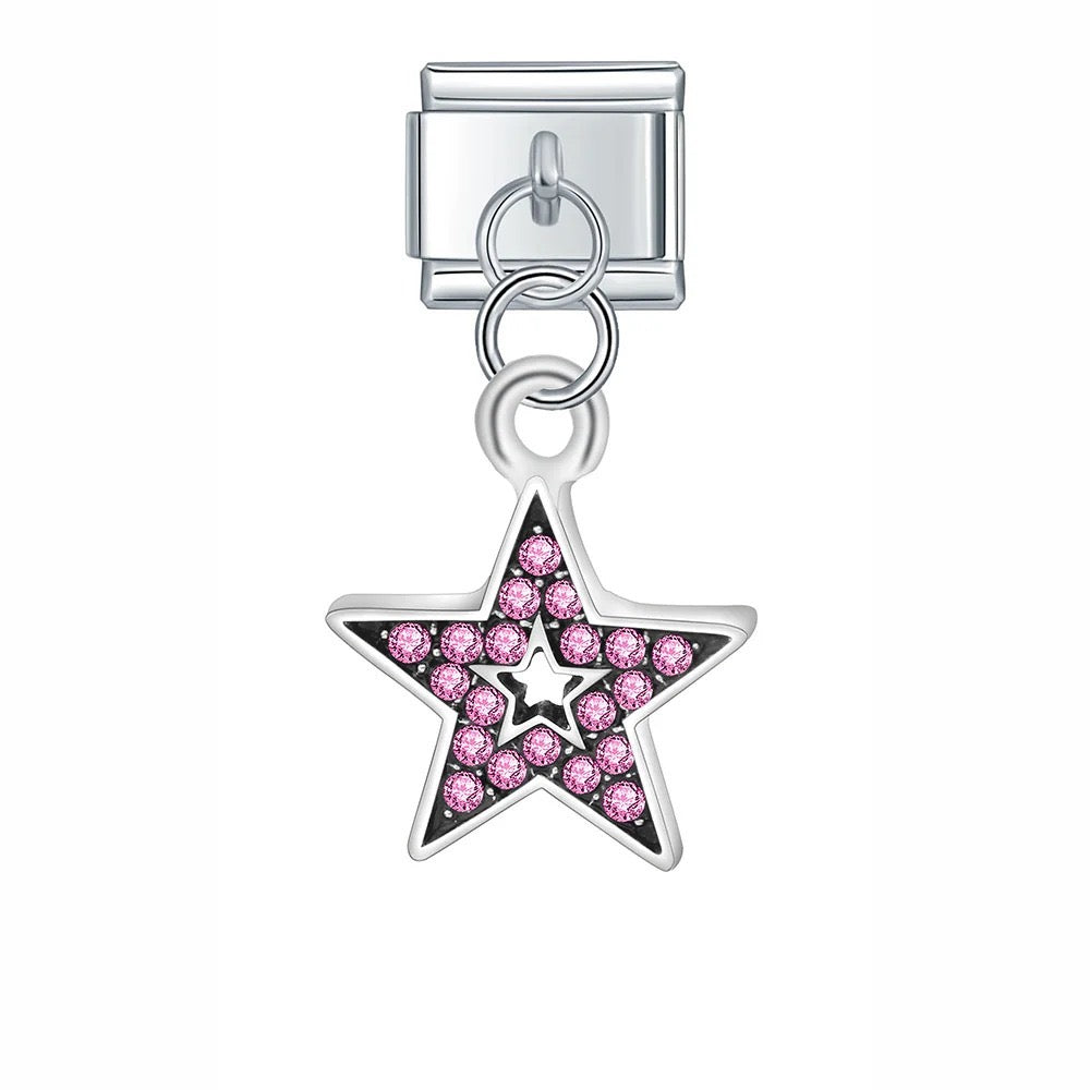 Italian bracelet colgante - estrella