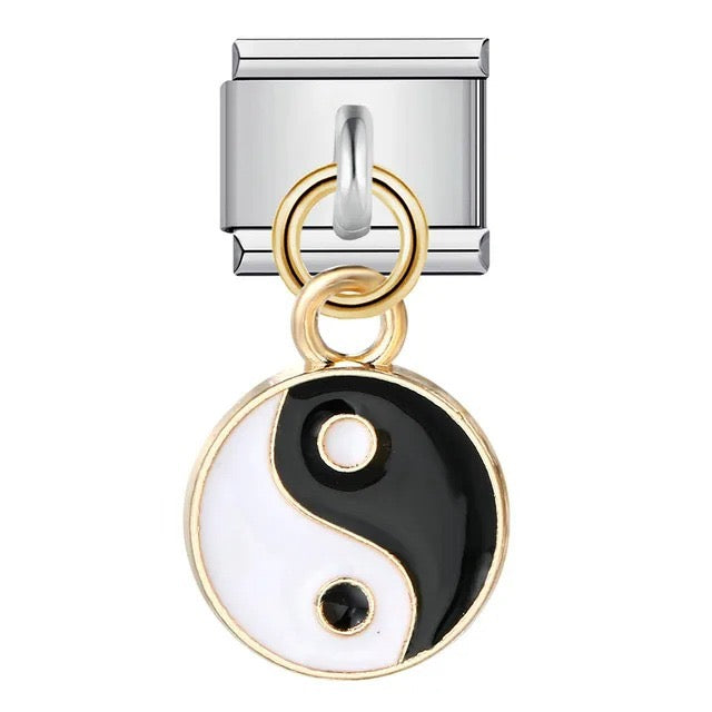 Italian bracelet colgante - yin yang