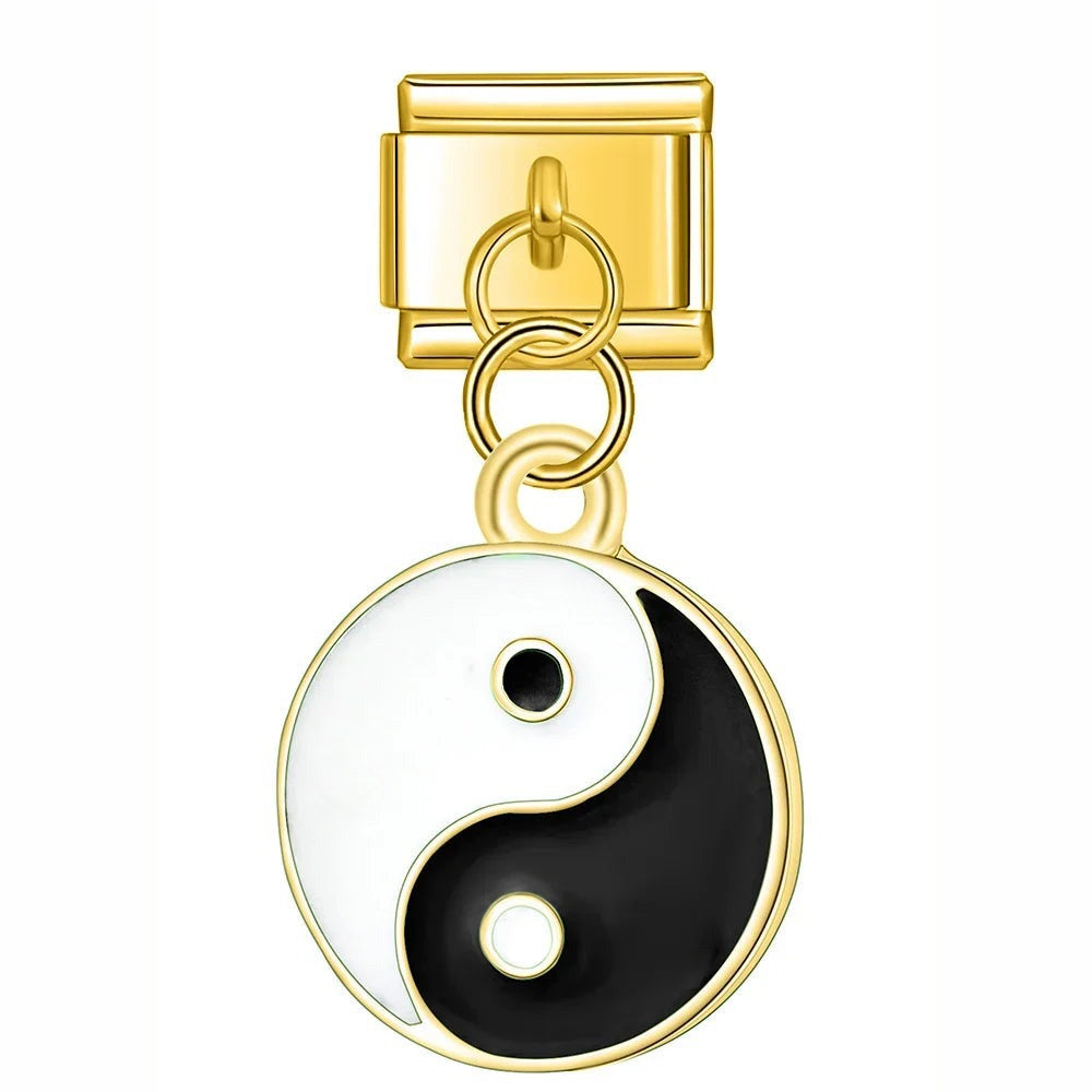 Italian bracelet colgante - yin yang