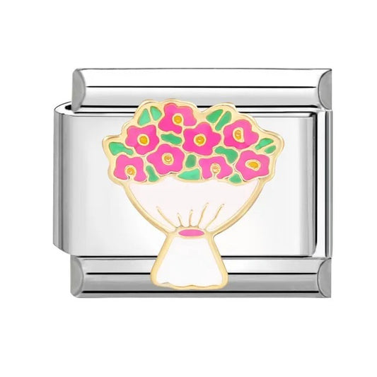 Italian bracelet plano - flores