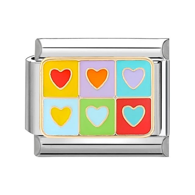 Italian bracelet plano - corazón