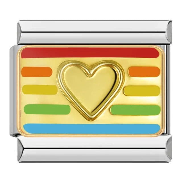 Italian bracelet plano - corazón