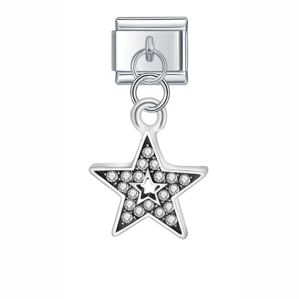 Italian bracelet colgante - estrella