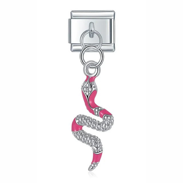 Italian bracelet colgante -culebra