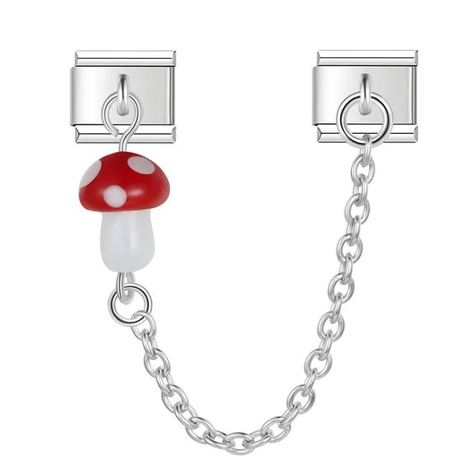 Italian bracelet charm especial - cadena con hongo