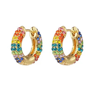Zarcillo Oriana circones multicolor - horizontal