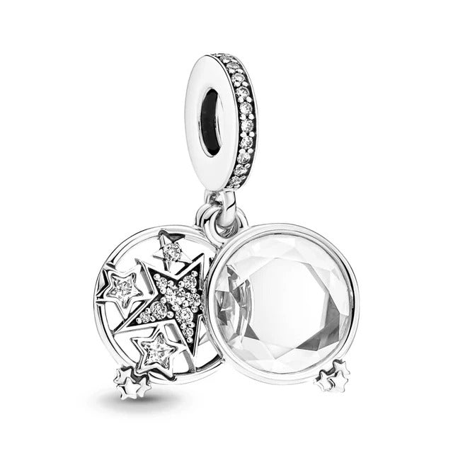 Charm de plata 925 - cristal star