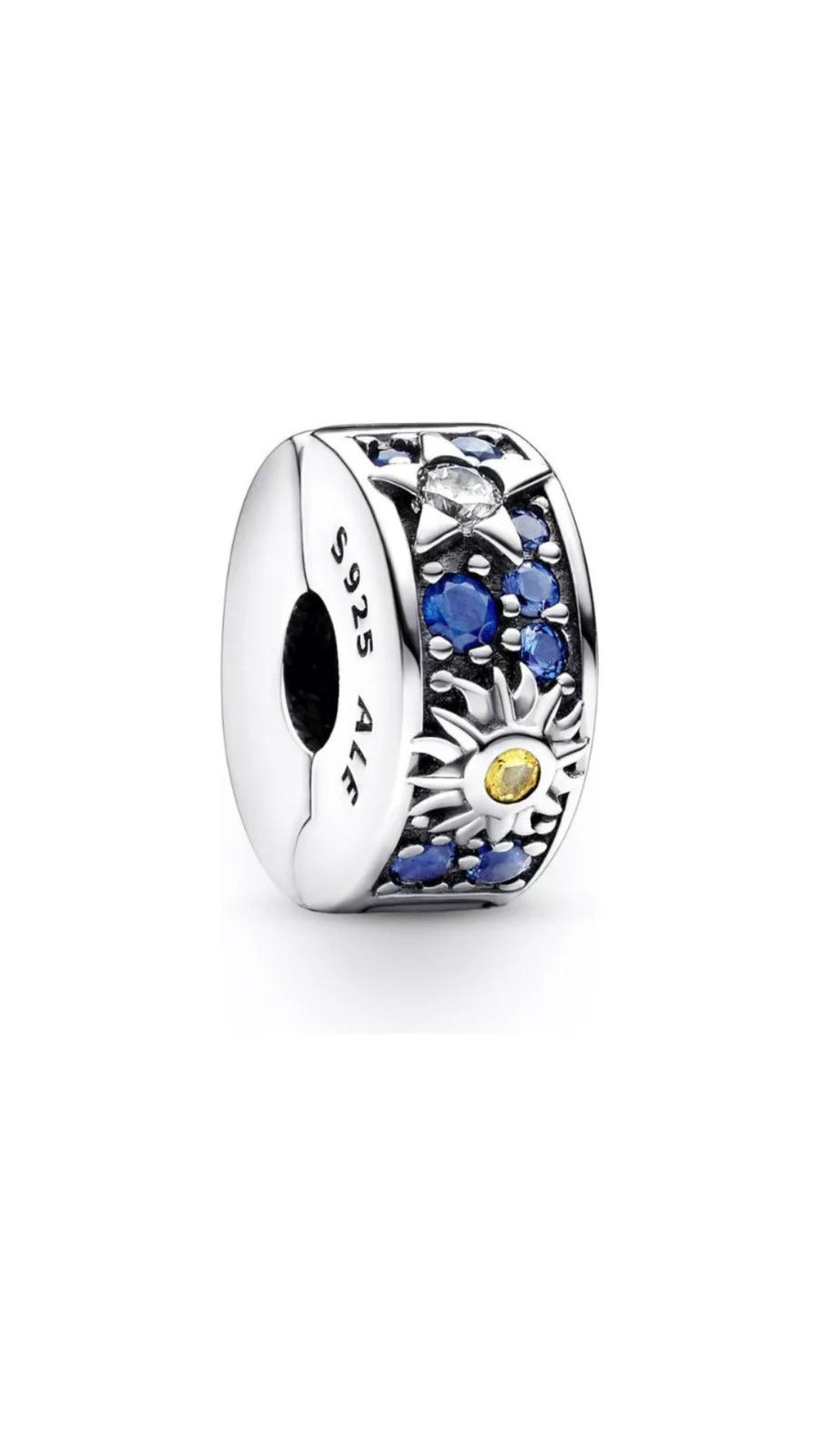 Charm de plata 925 - separador sol y estrella