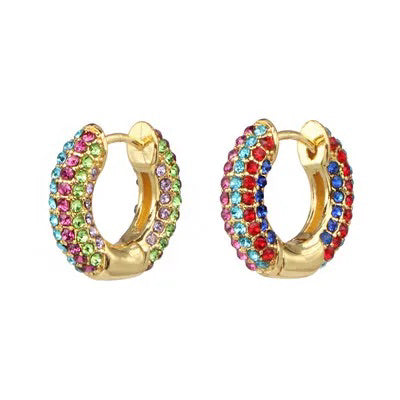 Zarcillo Oriana circones multicolor - vertical