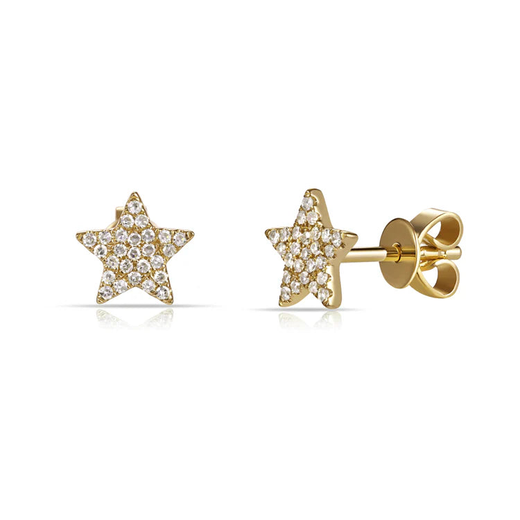 Stud de estrella - Plata de Ley 925