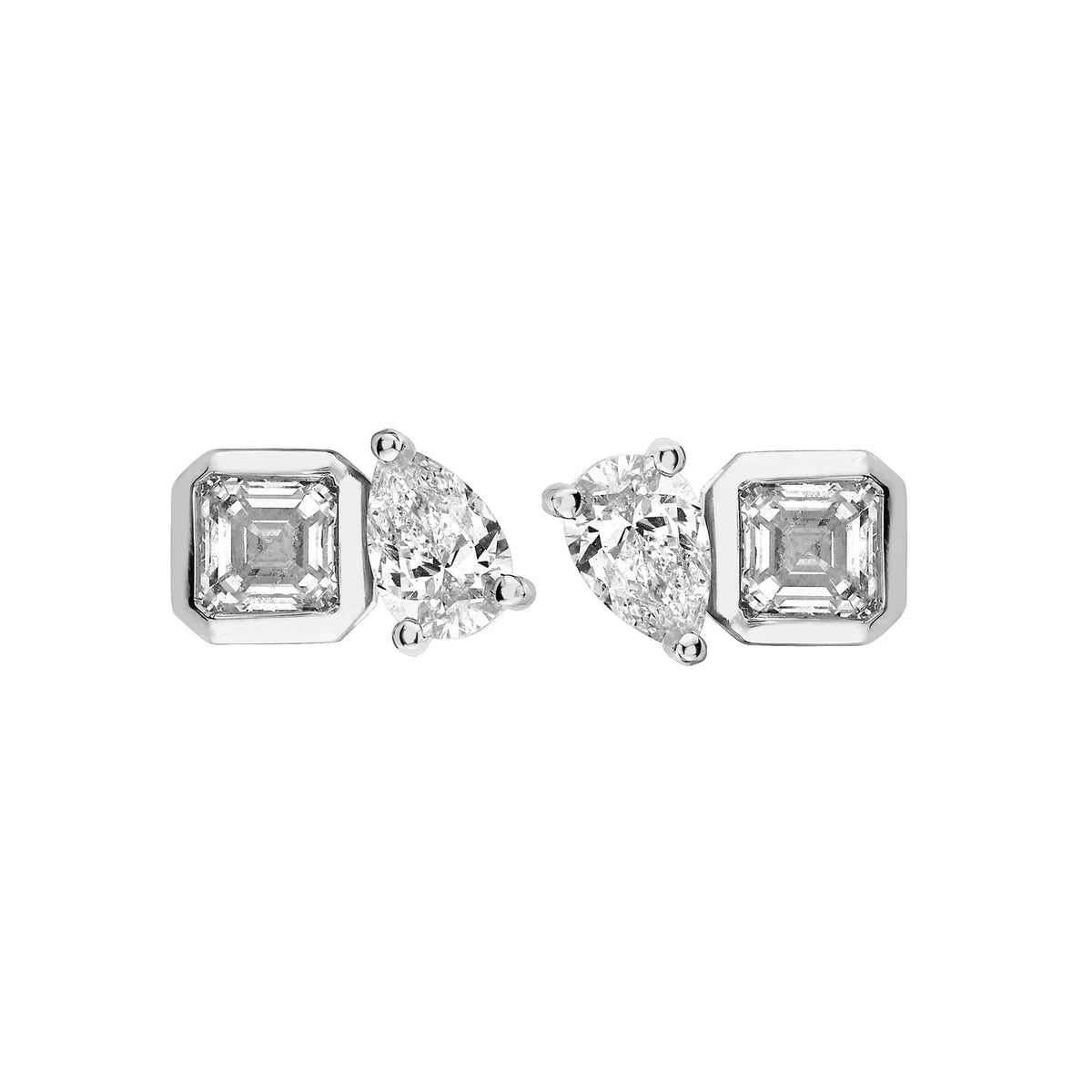 Zarcillos Gota Duo - PLATA 925