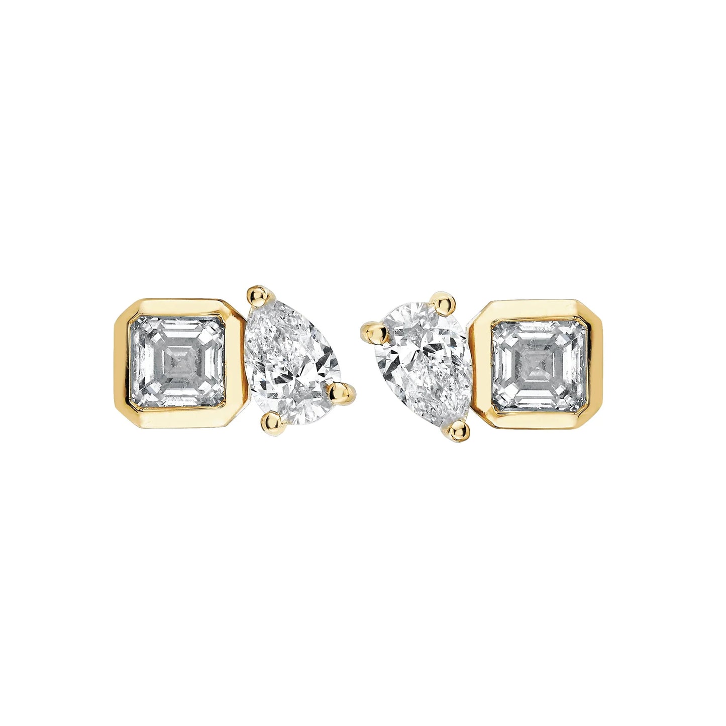 Zarcillos Gota Duo - PLATA 925