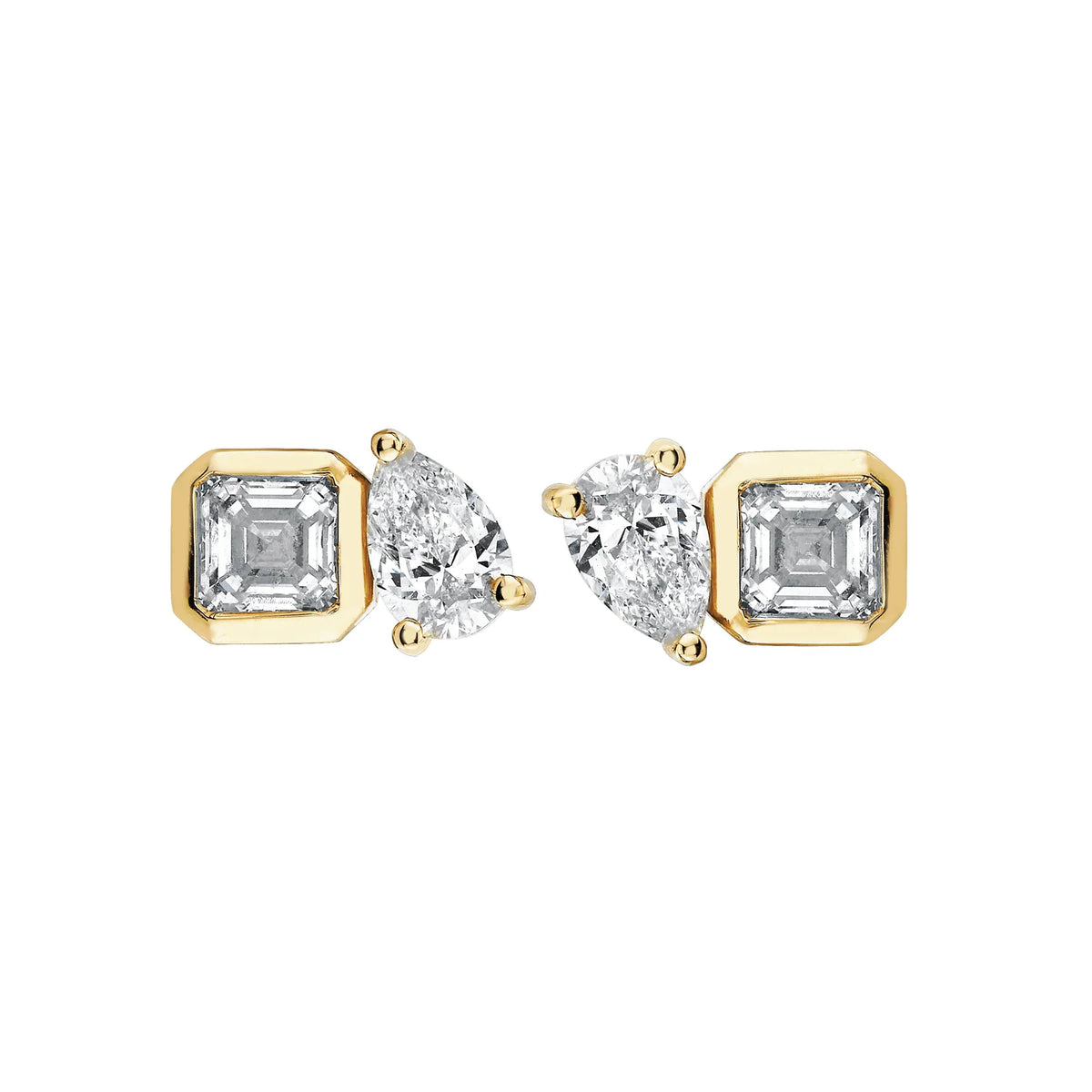 Zarcillos Gota Duo - PLATA 925