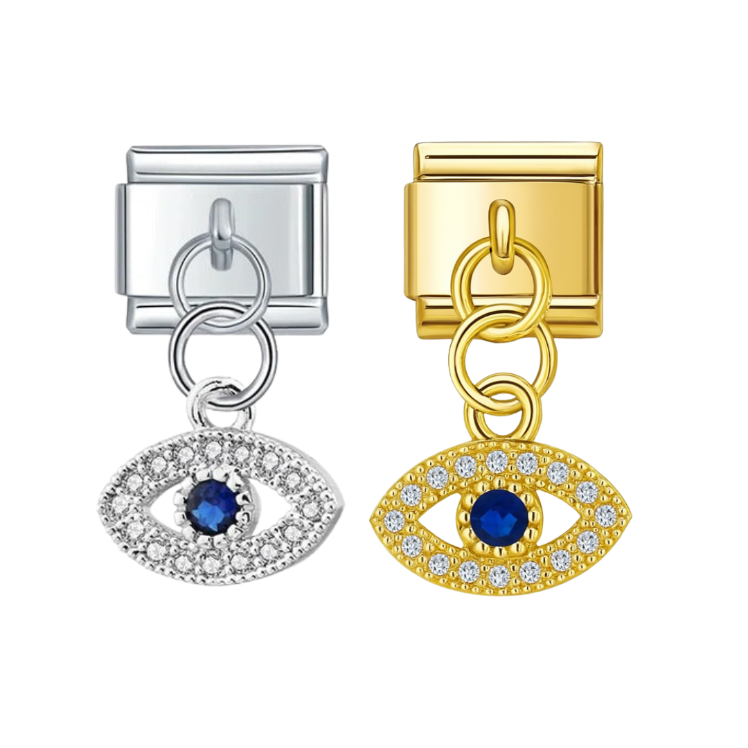 Italian bracelet colgante - ojo turco mini