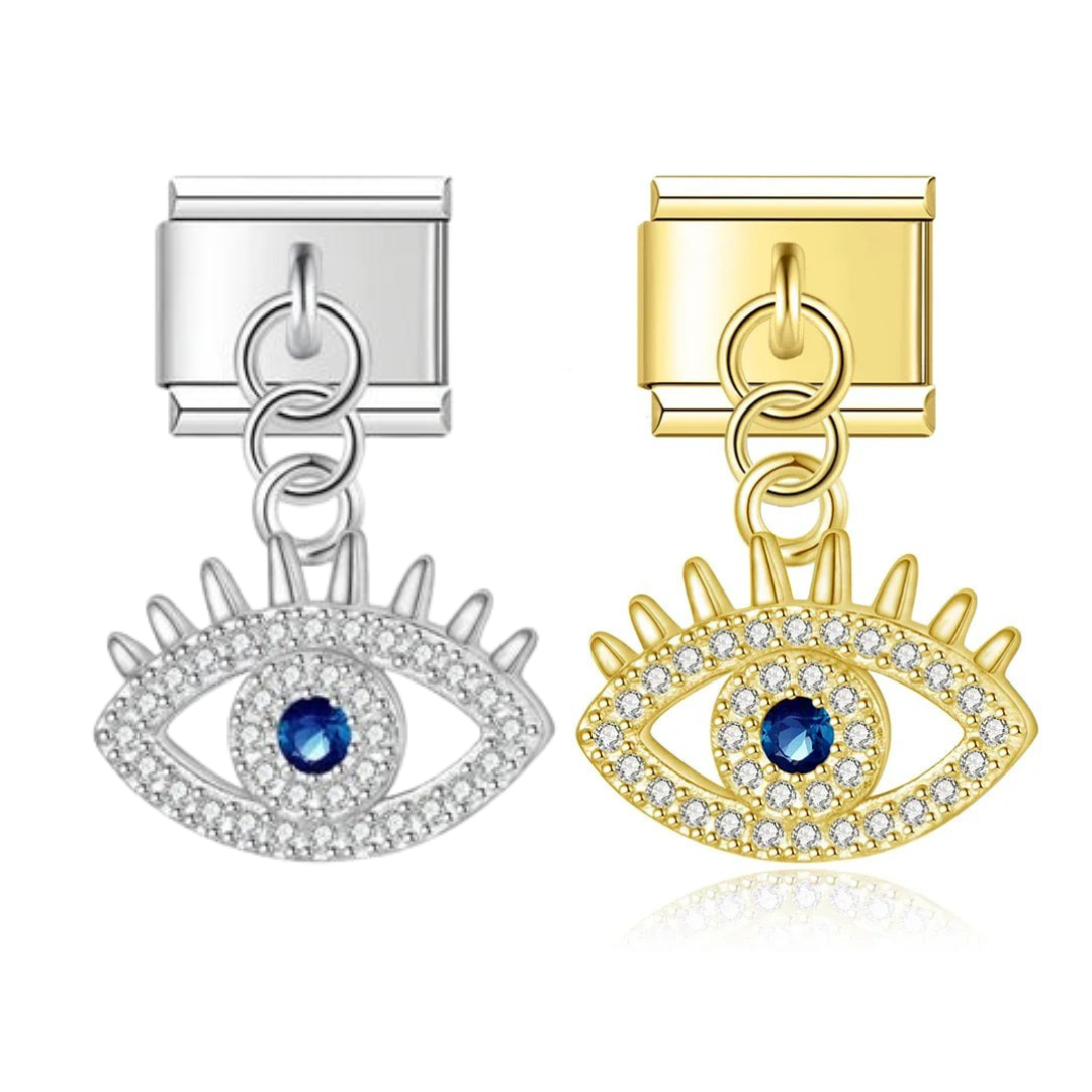 Italian bracelet colgante - ojo turco