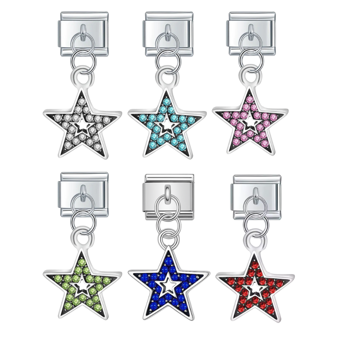 Italian bracelet colgante - estrella