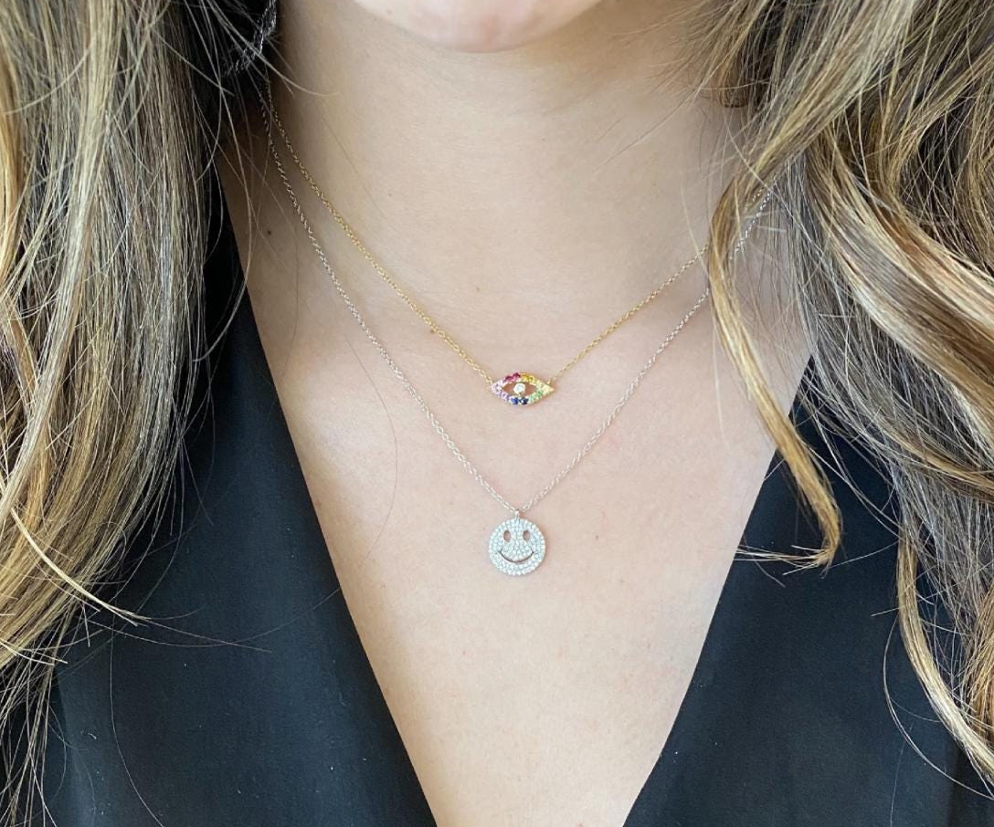 Smiley Face - Plata de ley 925