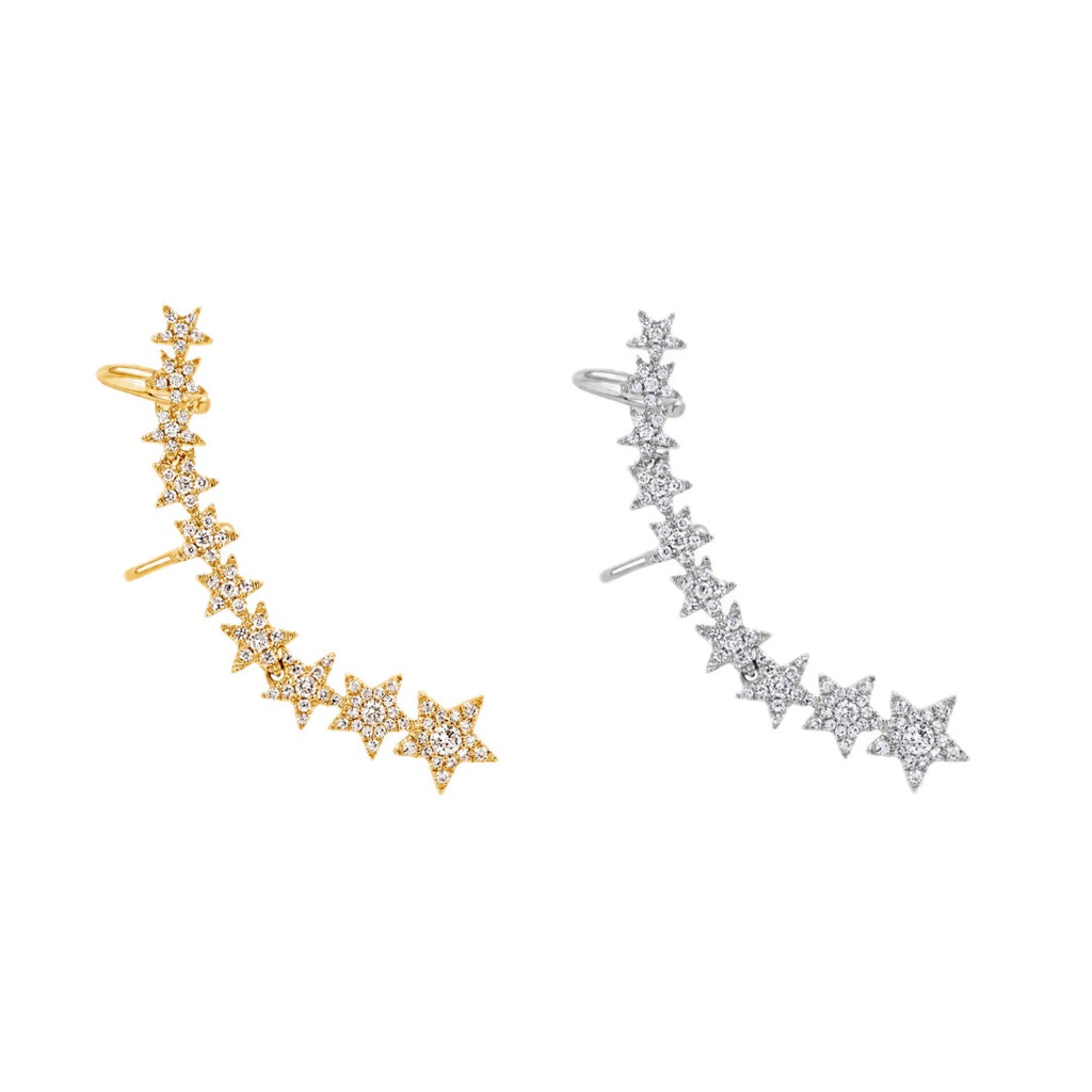 Starfall Ear Cuff - incluye el broche de flecos