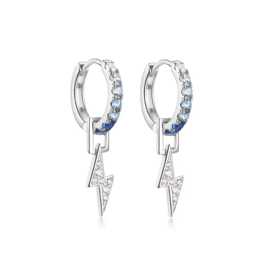 Zarcillos de rayo y circones