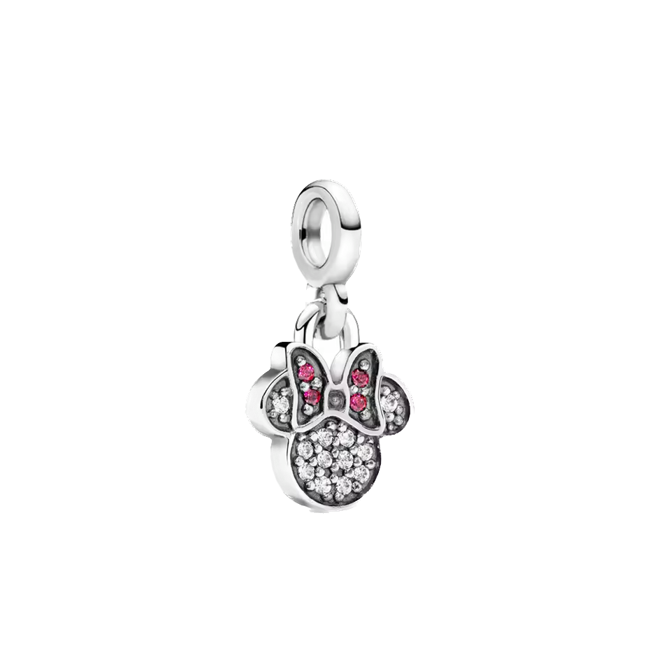 Mini charm de plata - minnie