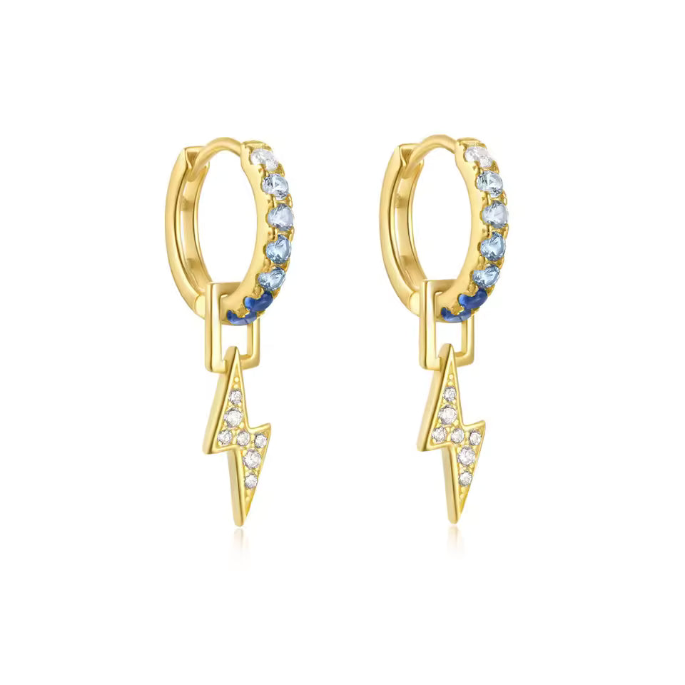 Zarcillos de rayo y circones