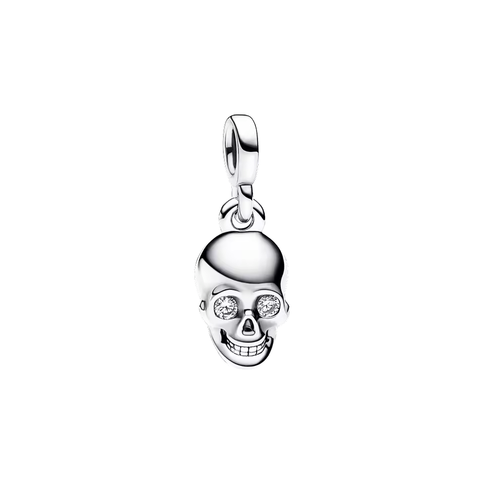 Mini charm de plata - calavera