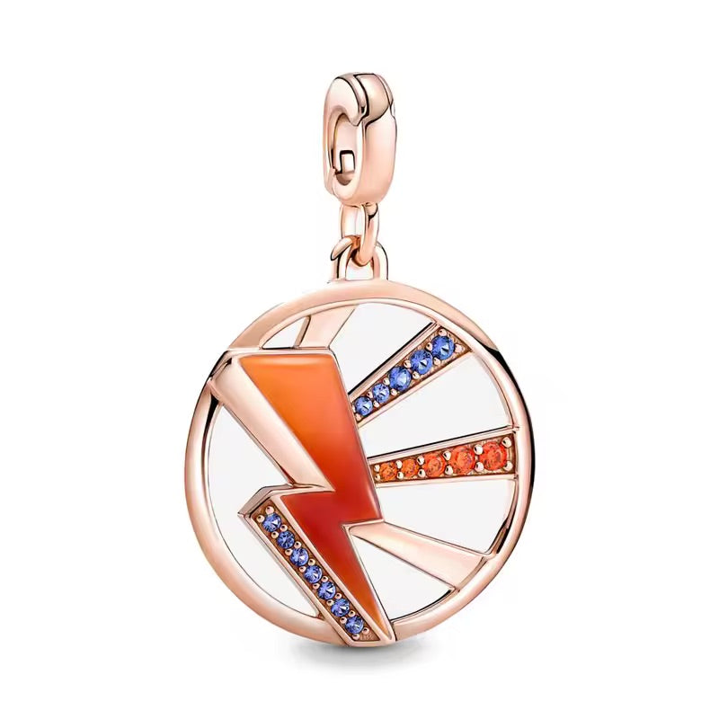 Mini charm de plata - thunder