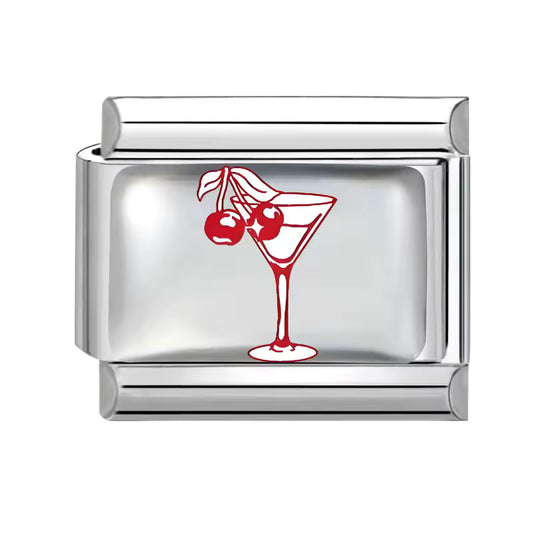 Italian bracelet plano - copa de cerezas