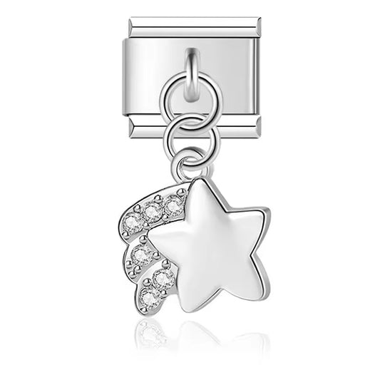 Italian bracelet colgante - estrella fugaz