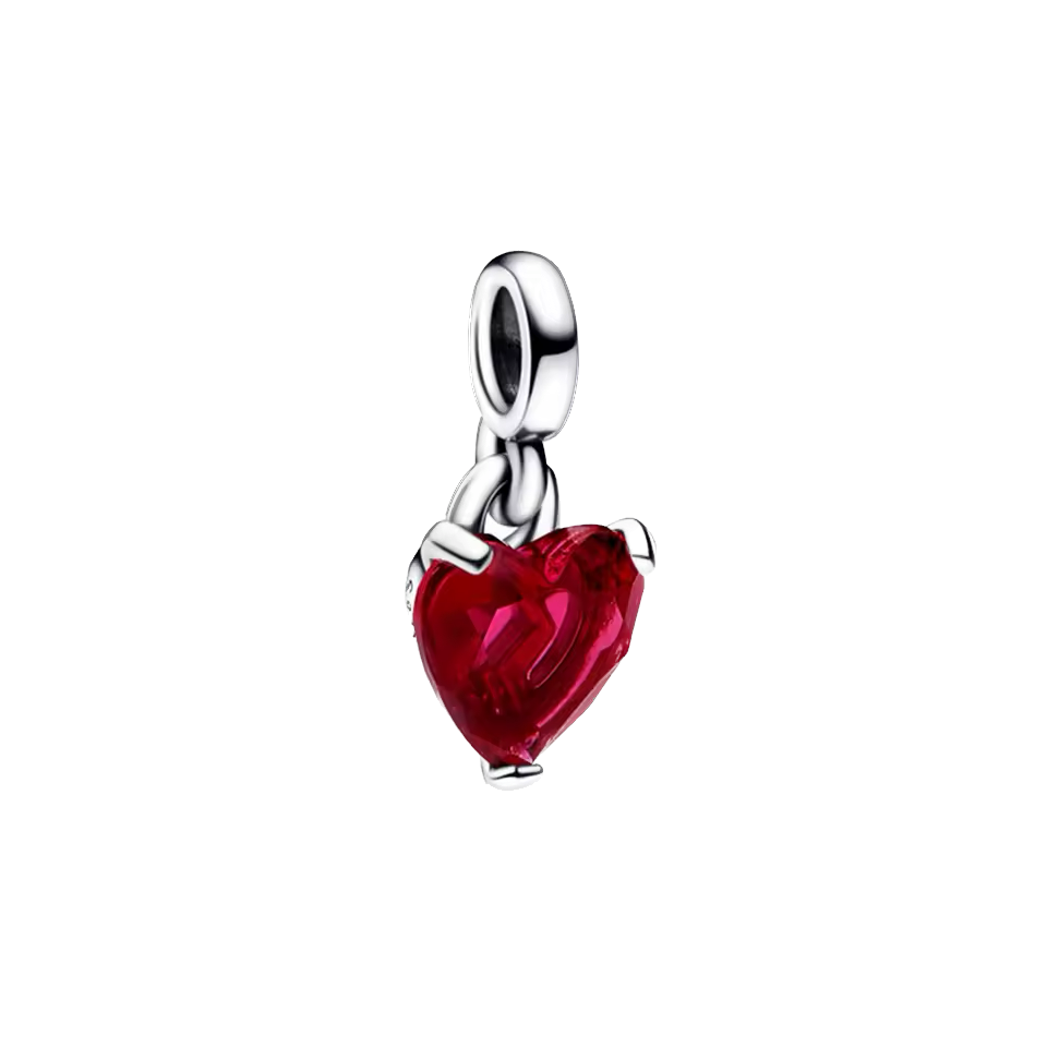 Mini charm de plata - corazón