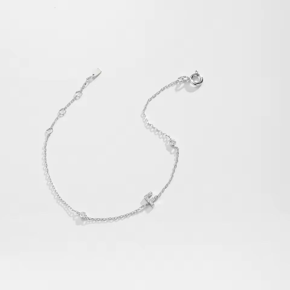 Pulsera de inicial plata 925
