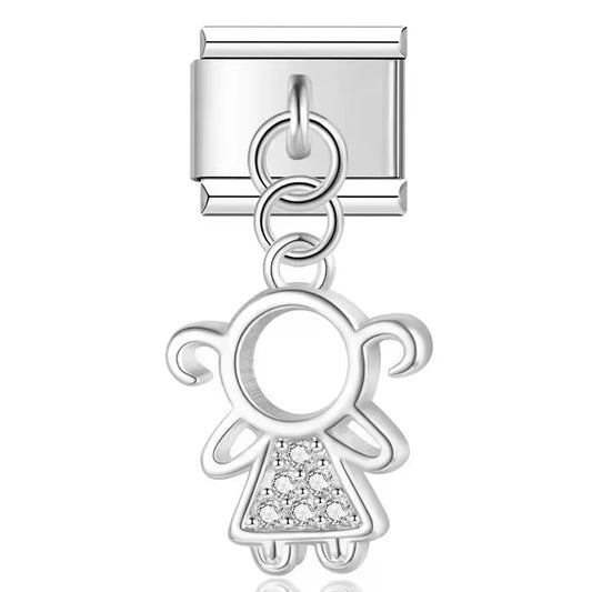 Italian bracelet colgante - niña