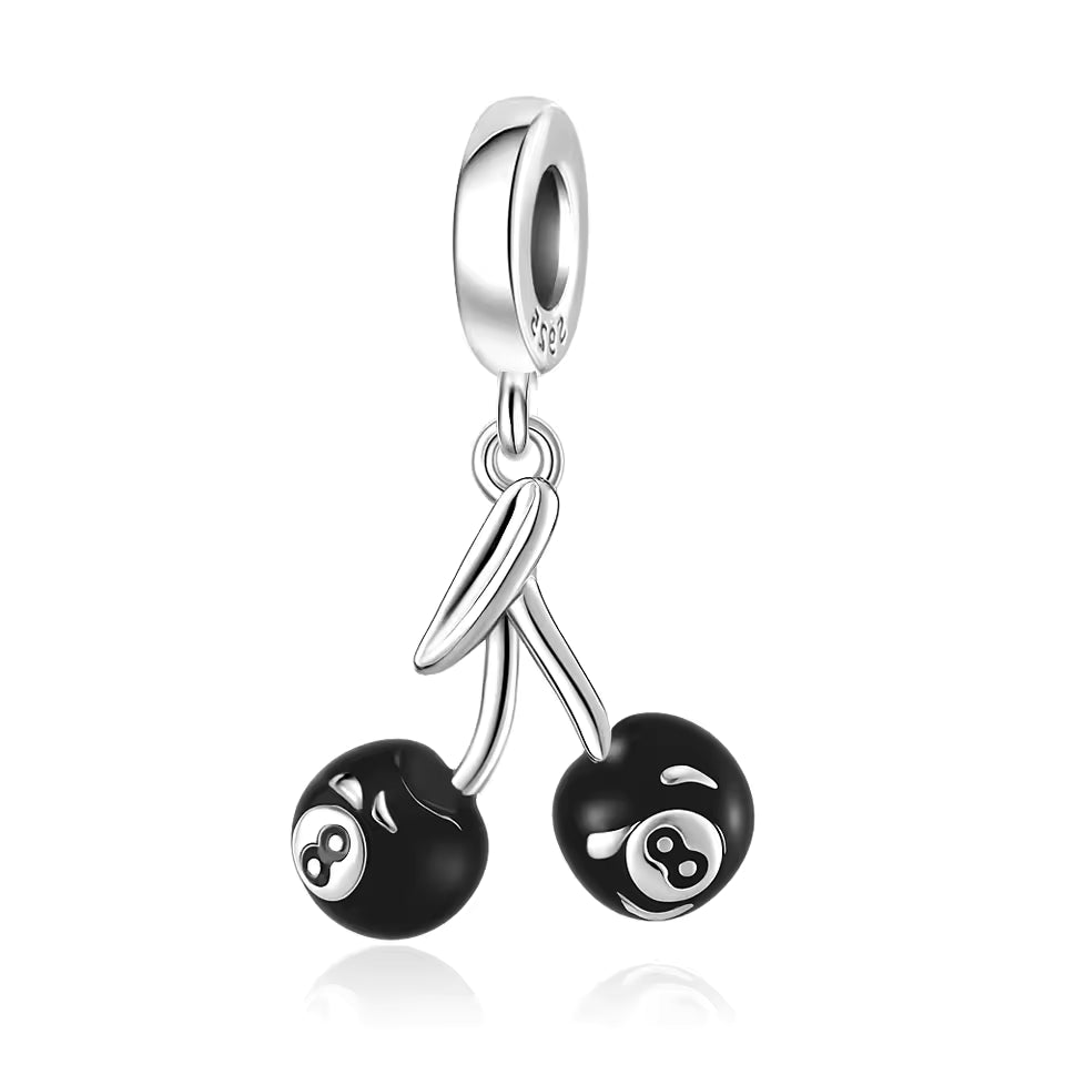 Charm de plata 925 - bola ocho