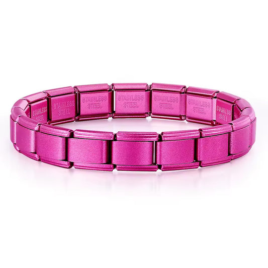 Italian Bracelet hot pink