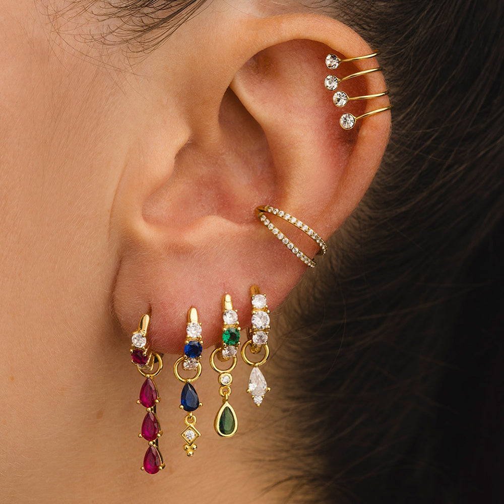 Ear cuff mil puntos  - Plata de ley 925