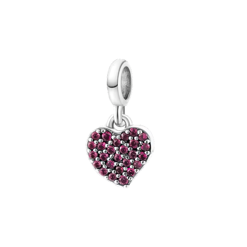 Mini charm de plata - corazón