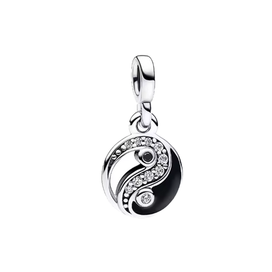 Mini charm de plata - yin yang