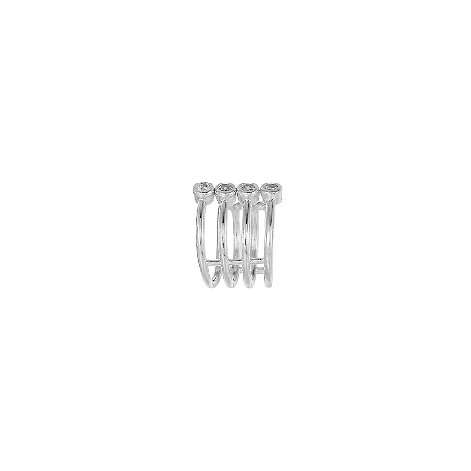 Ear cuff mil puntos  - Plata de ley 925