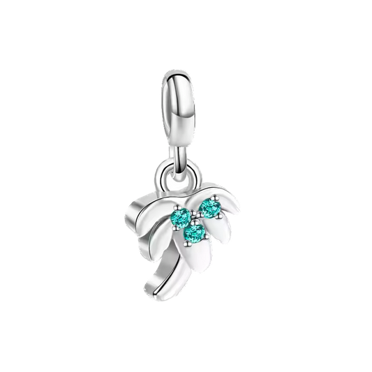 Mini charm de plata - palmera