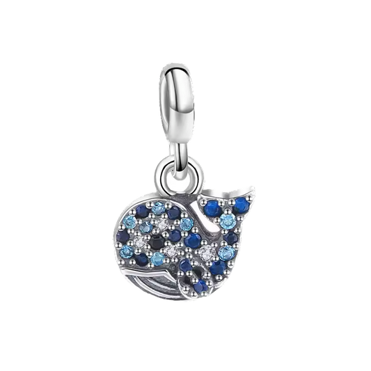 Mini charm de plata - ballena
