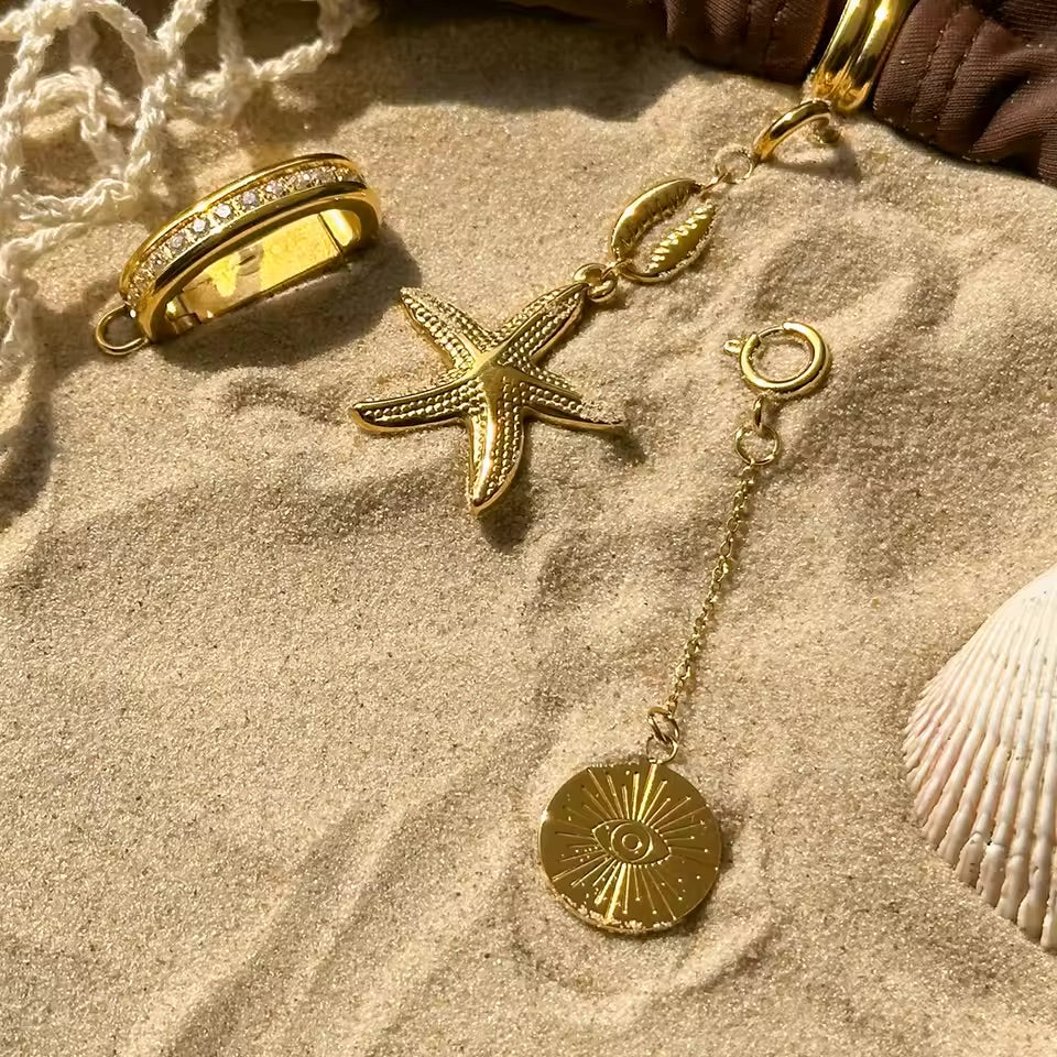 Bikini clip - hamsa hand