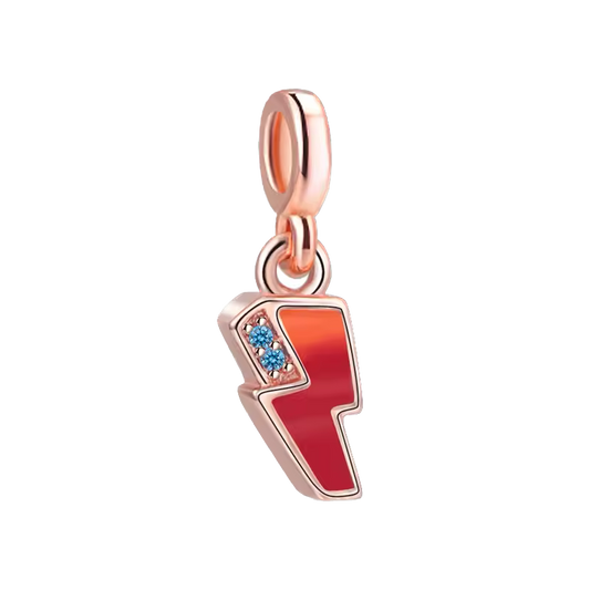 Mini charm de plata - rayo