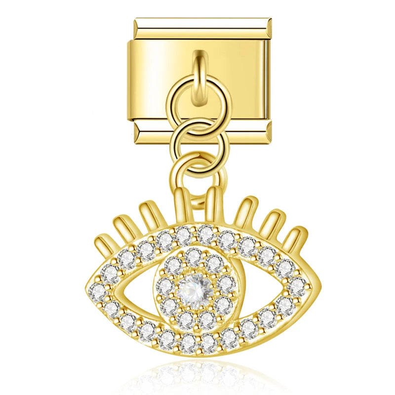 Italian bracelet colgante - ojo turco