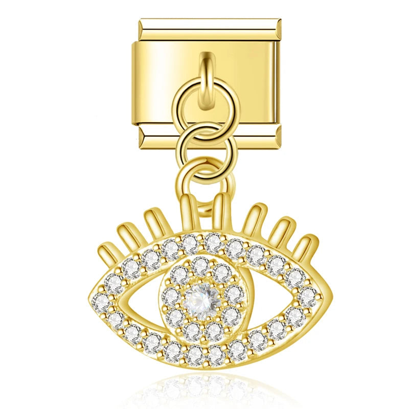 Italian bracelet colgante - ojo turco